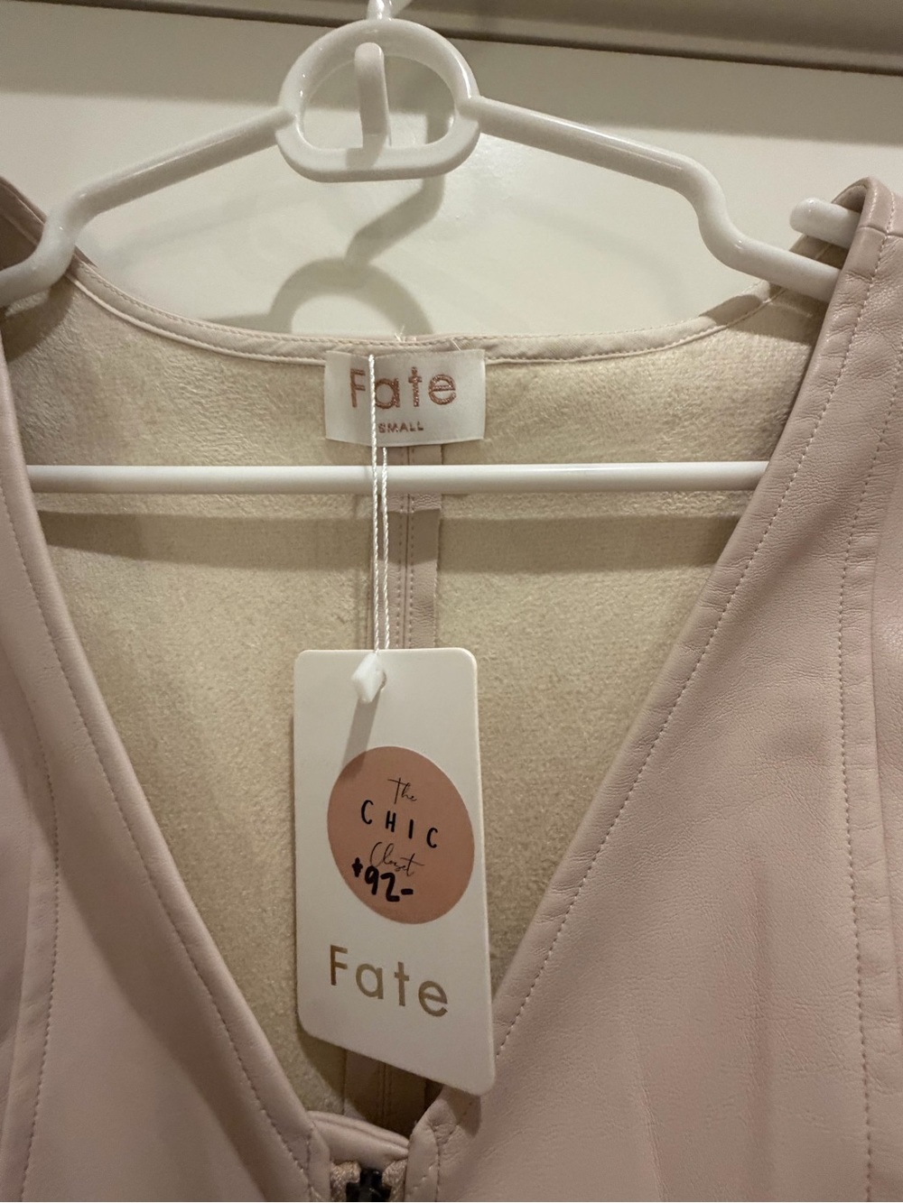 Fate Beige Ruffle-Sleeve Jumpsuit - Picture 3 of 6